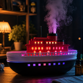 دستگاه بخور سرد و اسانسسوز طرح کشتی مدل Boat Aroma Diffuser (چراغخوابدار)