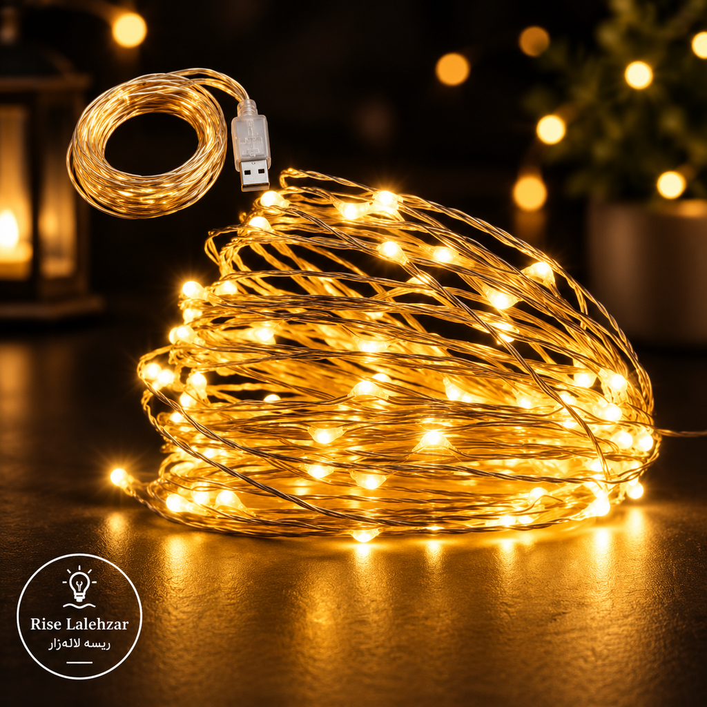 ریسه مفتولی یو اس بی usb خور ۱۰ متری